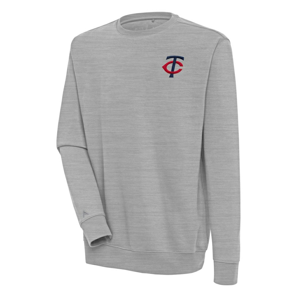 Minnesota Twins Antigua Victory Pullover Sweatshirt - Heather Gray - MLB Sale