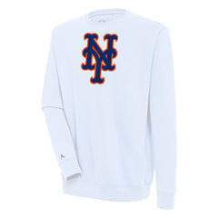 New York Mets Antigua Victory Pullover Sweatshirt - White - MLB on Sale