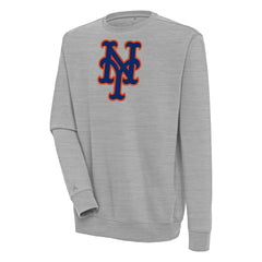 New York Mets Antigua Victory Pullover Sweatshirt - Heather Gray - MLB on Sale