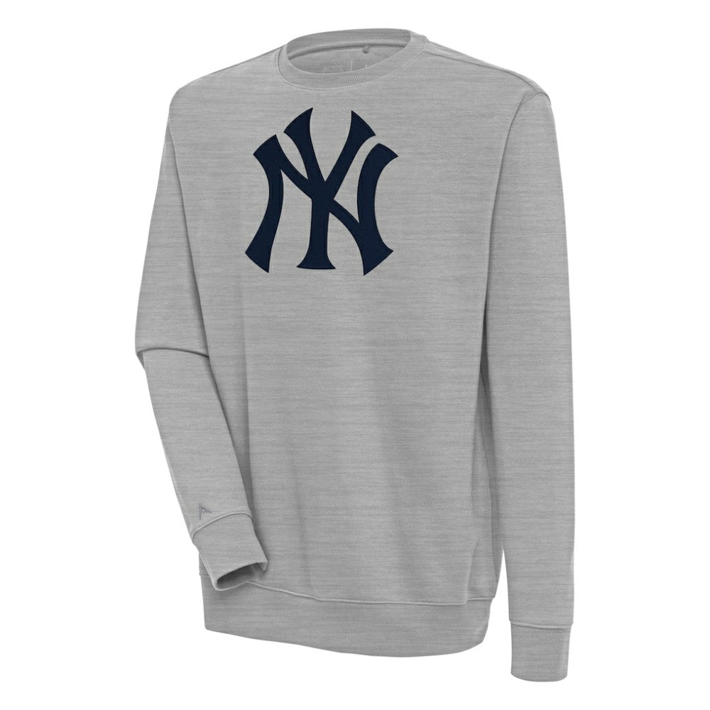 New York Yankees Antigua Victory Pullover Sweatshirt - Heather Gray - MLB Sale