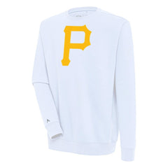 Pittsburgh Pirates Antigua Victory Pullover Sweatshirt - White - MLB Lifestyle