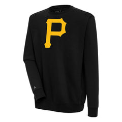Pittsburgh Pirates Antigua Victory Pullover Sweatshirt - Black - MLB Lifestyle