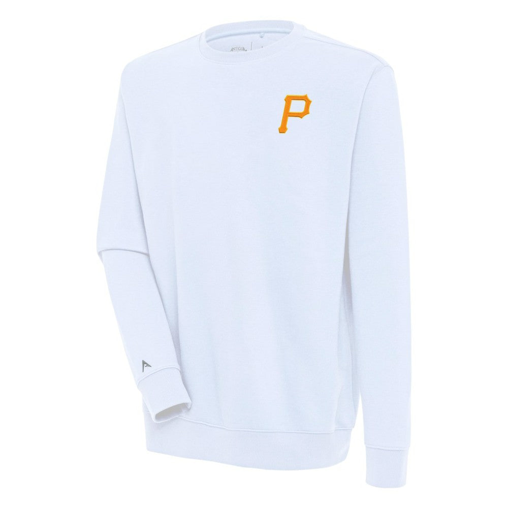 Pittsburgh Pirates Antigua Victory Pullover Sweatshirt - White - MLB Discount