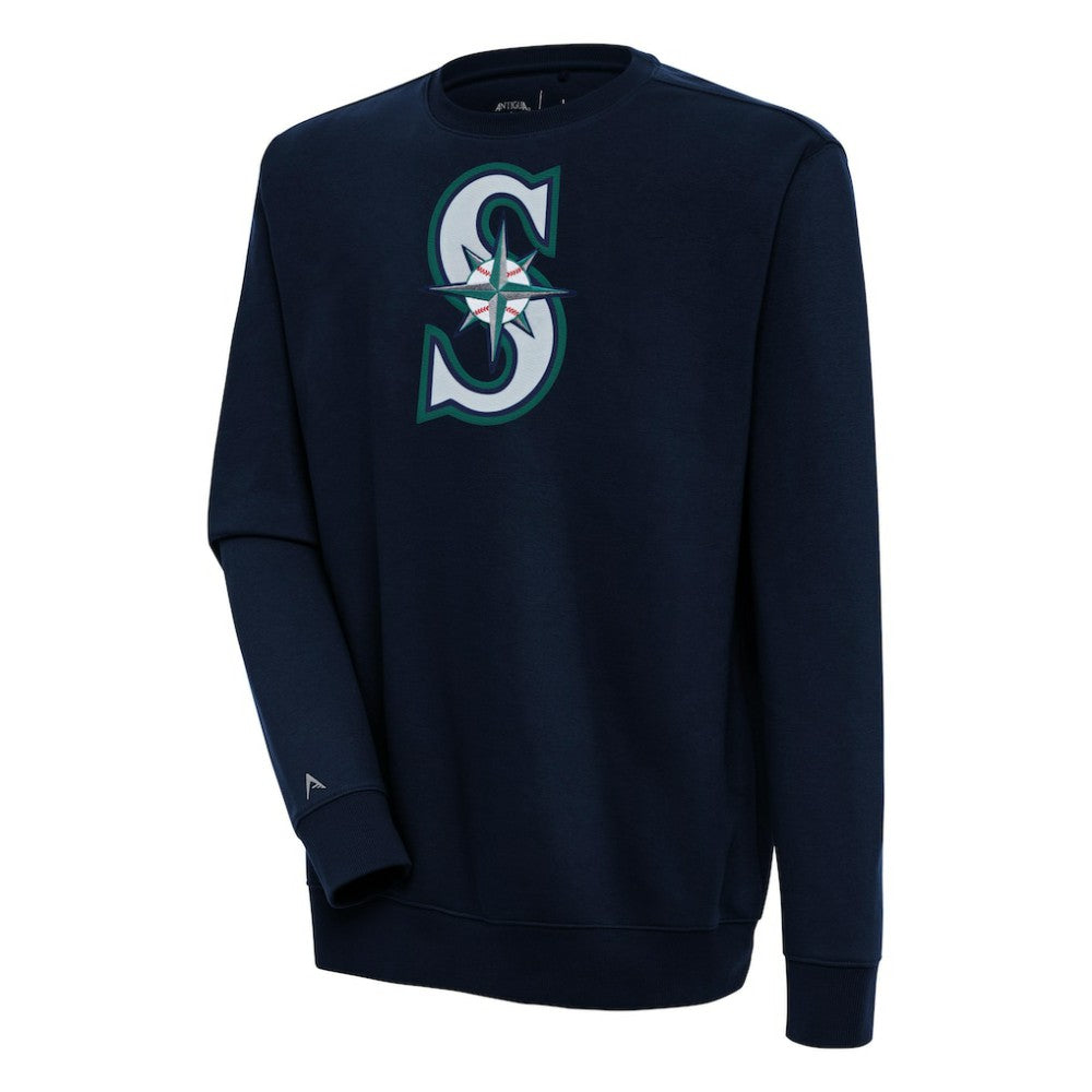Seattle Mariners Antigua Victory Pullover Sweatshirt - Navy - MLB Online