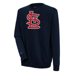 St. Louis Cardinals Antigua Victory Pullover Sweatshirt - Navy - MLB Lifestyle