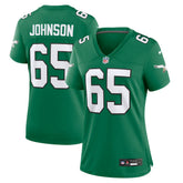 Nike Lane Johnson Philadelphia Eagles Women's Alternate Game Jersey Kelly Green