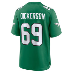 Nike Landon Dickerson Philadelphia Eagles Alternate Game Jersey Kelly Green