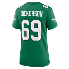 Nike Landon Dickerson Philadelphia Eagles Women's Alternate Game Jersey Kelly Green