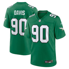 Nike Jordan Davis Philadelphia Eagles Alternate Game Jersey Kelly Green