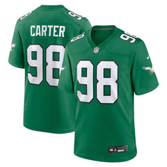 Nike Jalen Carter Philadelphia Eagles Alternate Game Jersey Kelly Green