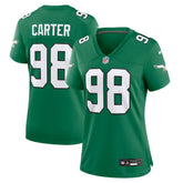 Nike Jalen Carter Philadelphia Eagles Women's Alternate Game Jersey Kelly Green