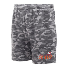 Kansas City Chiefs Concepts Sport Biscayne Camo Shorts Charcoal