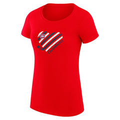 Montreal Canadiens G-III 4Her by Carl Banks Women's Super-Slim Fit Lightweight Heart T-Shirt - Red - NHL 200446374