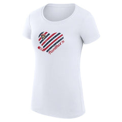 Florida Panthers G-III 4Her by Carl Banks Women's Super-Slim Fit Lightweight Heart T-Shirt - White - NHL 200446390
