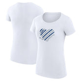 Tampa Bay Lightning G-III 4Her by Carl Banks Women's Super-Slim Fit Lightweight Heart T-Shirt - White - NHL 200446405