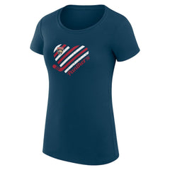 Florida Panthers G-III 4Her by Carl Banks Women's Super-Slim Fit Lightweight Heart T-Shirt - Navy - NHL 200446412