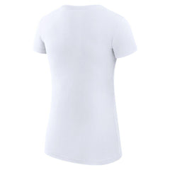 Miami Marlins G-III 4Her by Carl Banks Women's Super-Slim Fit Lightweight Filigree Team T-Shirt - White - MLB Sale