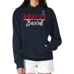 Los Angeles Angels G-III 4Her by Carl Banks Women's Team Fleece Pullover Hoodie - Navy - MLB Discount