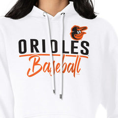 Baltimore Orioles G-III 4Her by Carl Banks Women's Team Fleece Pullover Hoodie - White - MLB Sale