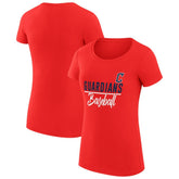 Cleveland Guardians G-III 4Her by Carl Banks Women's Super-Slim Fit Lightweight Team Graphic T-Shirt - Red - MLB on Sale