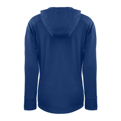 Kansas City Royals Cutter & Buck Women's Daybreak Eco Recycled Half-Zip Hoodie - Royal - MLB Lifestyle