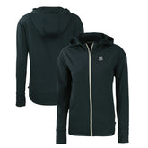 New York Yankees Cutter & Buck Women's Daybreak Eco Recycled Full-Zip Hoodie - Navy - MLB Online