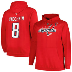 Alexander Ovechkin Washington Capitals Profile Big & Tall Name & Number Pullover Hoodie - Red - NHL 200464393