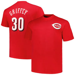 Ken Griffey Cincinnati Reds Profile Big & Tall Cooperstown Collection Player Name & Number T-Shirt - Red - MLB Online