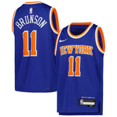 Jalen Brunson New York Knicks Youth Swingman Jersey Icon Edition Blue | Nike for sale