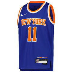Jalen Brunson New York Knicks Youth Swingman Jersey Icon Edition Blue | Nike for sale