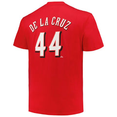 Elly De La Cruz Cincinnati Reds Fanatics Big & Tall Name & Number T-Shirt - Red - Fanatics Lifestyle