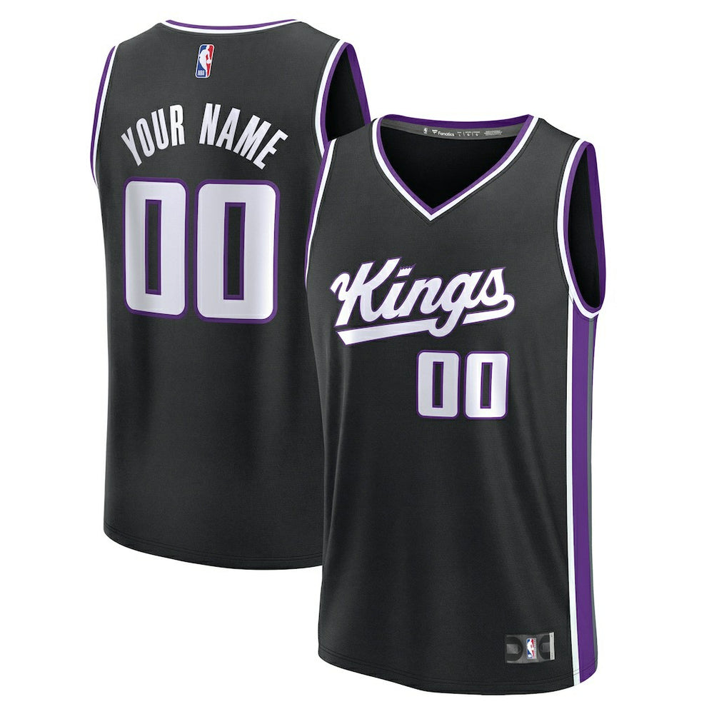 Sacramento Kings Fast Break Custom Jersey Icon Edition Black | Fanatics