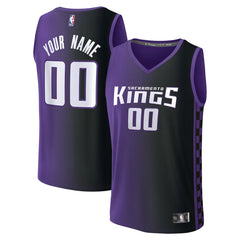 Sacramento Kings Fast Break Custom Jersey Statement Edition Purple | Fanatics Lifestyle
