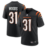 Nike Ickey Woods Cincinnati Bengals Retired Player Game Jersey Black