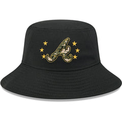 Atlanta Braves New Era 2024 Armed Forces Day Bucket Hat - Black - New Era on Sale