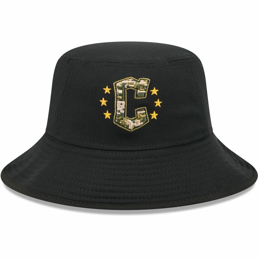 Cleveland Guardians New Era 2024 Armed Forces Day Bucket Hat - Black - New Era Sale