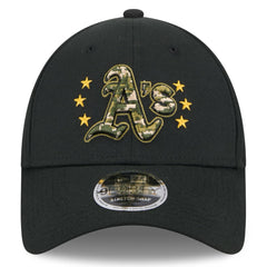 Athletics New Era 2024 Armed Forces Day 9FORTY Adjustable Hat - Black - New Era Discount