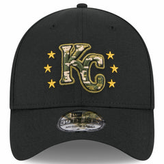 Kansas City Royals New Era 2024 Armed Forces Day 39THIRTY Flex Hat - Black - New Era Discount