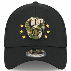 Milwaukee Brewers New Era 2024 Armed Forces Day 39THIRTY Flex Hat - Black - New Era Lifestyle