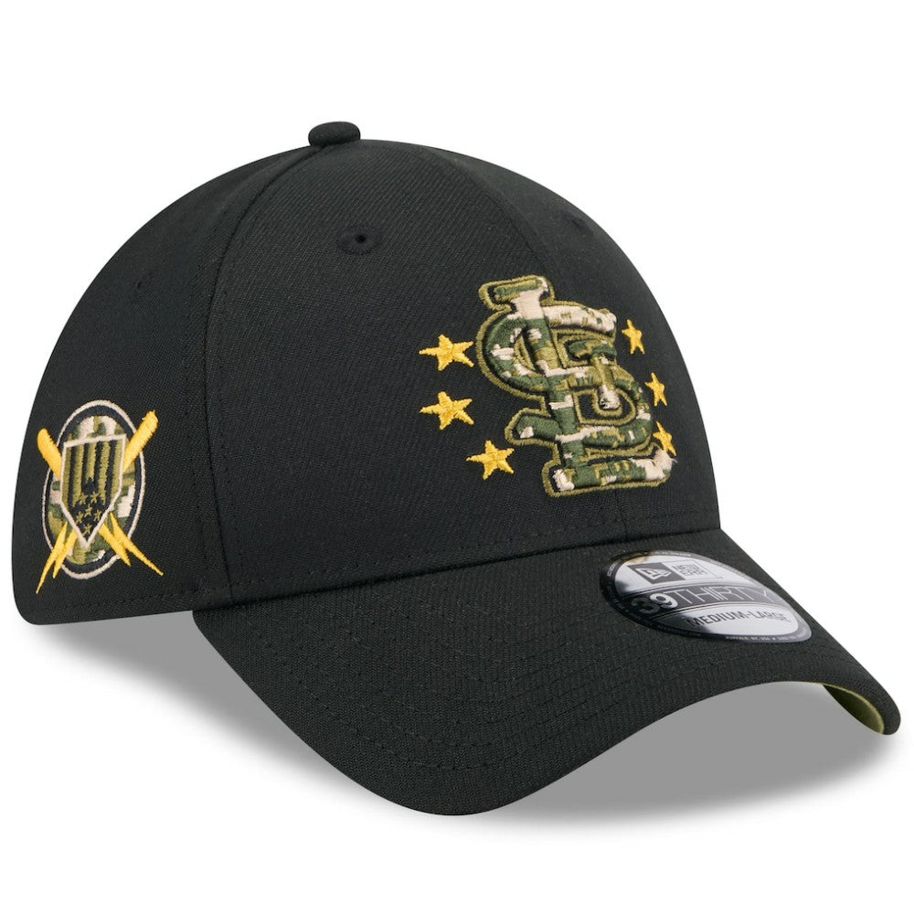 St. Louis Cardinals New Era 2024 Armed Forces Day 39THIRTY Flex Hat - Black - New Era on Sale