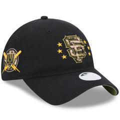 San Francisco Giants New Era Women's 2024 Armed Forces Day 9TWENTY Adjustable Hat - Black - New Era on Sale