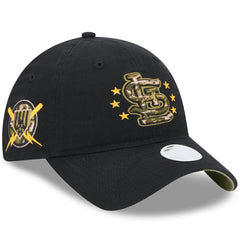 St. Louis Cardinals New Era Women's 2024 Armed Forces Day 9TWENTY Adjustable Hat - Black - New Era Discount