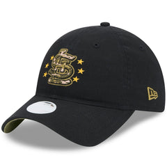 St. Louis Cardinals New Era Women's 2024 Armed Forces Day 9TWENTY Adjustable Hat - Black - New Era Discount