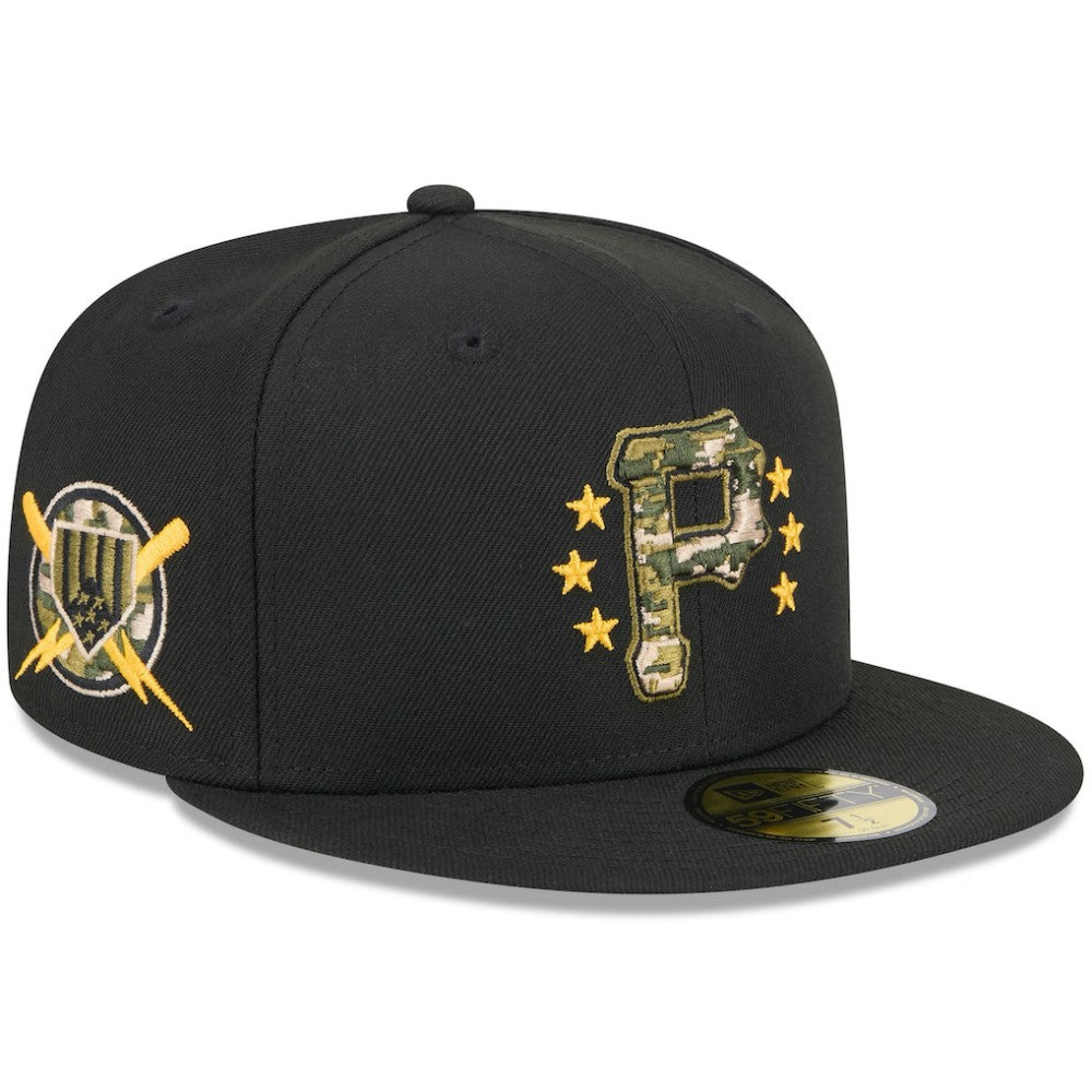 Pittsburgh Pirates New Era 2024 Armed Forces Day On-Field 59FIFTY Fitted Hat - Black - New Era on Sale