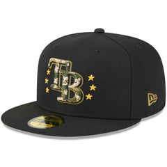 Tampa Bay Rays New Era 2024 Armed Forces Day On-Field 59FIFTY Fitted Hat - Black - New Era Discount