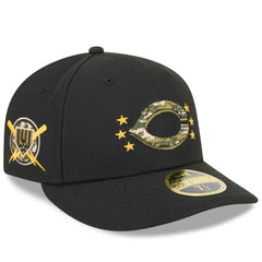 Cincinnati Reds New Era 2024 Armed Forces Day Low Profile 59FIFTY Fitted Hat - Black - New Era on Sale