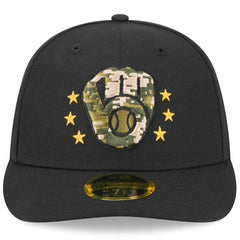 Milwaukee Brewers New Era 2024 Armed Forces Day Low Profile 59FIFTY Fitted Hat - Black - New Era Sale