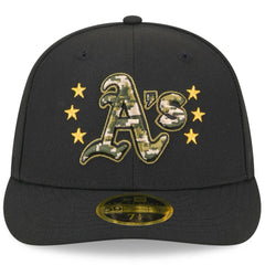 Athletics New Era 2024 Armed Forces Day Low Profile 59FIFTY Fitted Hat - Black - New Era Sale