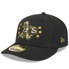 Athletics New Era 2024 Armed Forces Day Low Profile 59FIFTY Fitted Hat - Black - New Era Sale