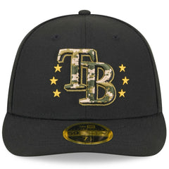 Tampa Bay Rays New Era 2024 Armed Forces Day Low Profile 59FIFTY Fitted Hat - Black - New Era Online